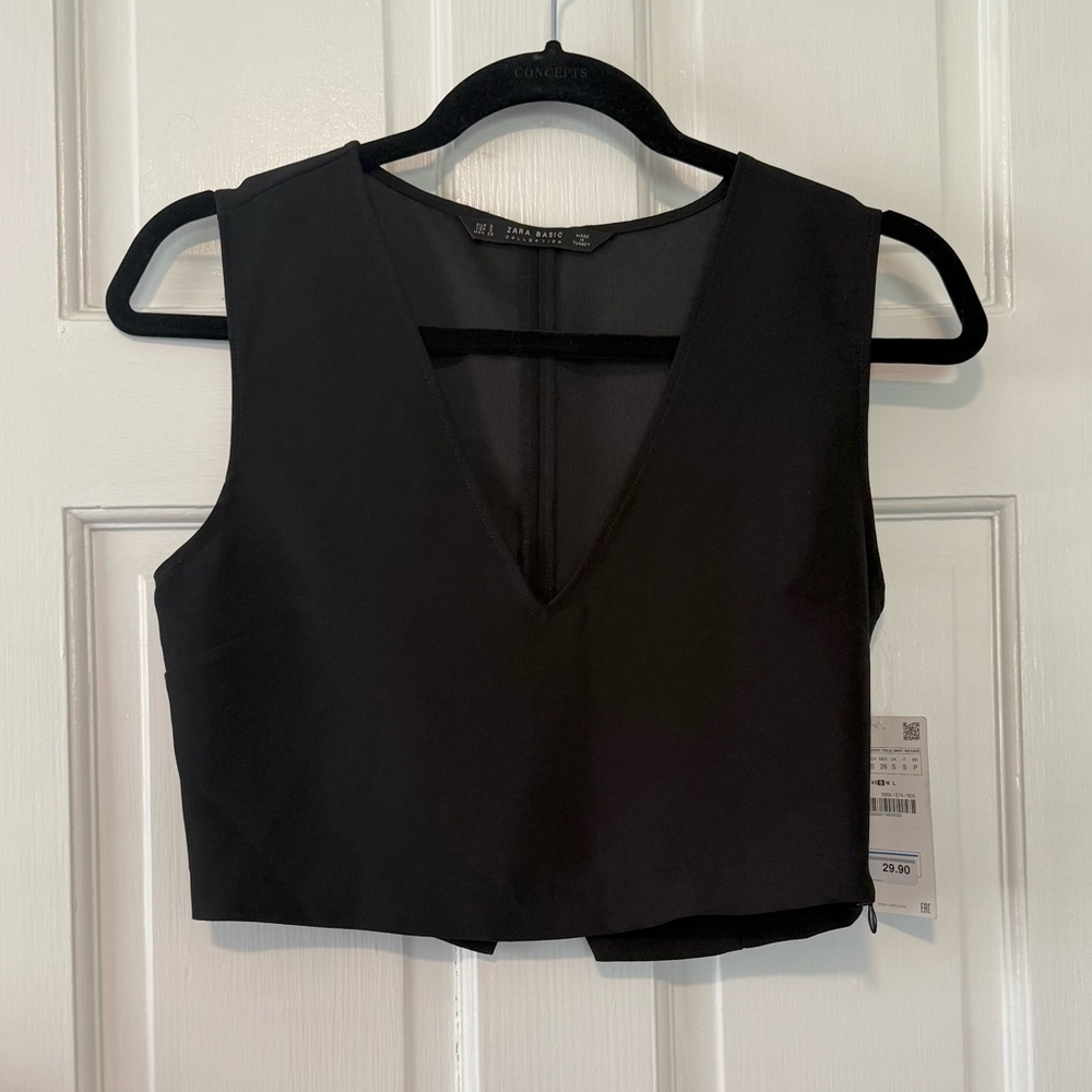 Zara V-neck Crop Top
